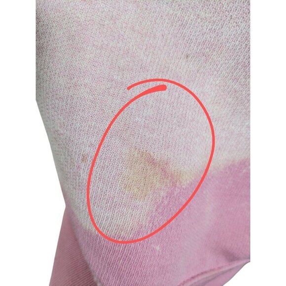 Vintage Womens Large Sweatshirt Kitty Cat Face Powder Pink Sparkle Puffy Paint - Picture 12 of 12